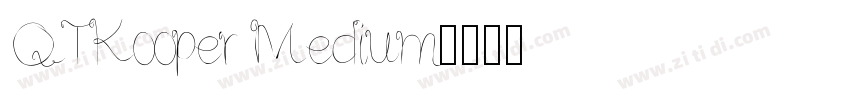 QTKooper Medium字体转换